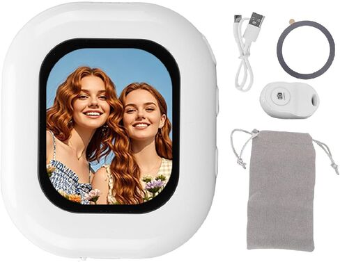 Yunseity Wireless Selfie Screen, Back Camera Screen 2.01 Inch 2.4G 5G WiFi Magnetic Phone Screen with Remote Control for Photo Taking Live Streaming, 3X Digital Zoom and Light in Saudi Arabia