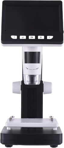 4.3 Inch Digital Microscope 1080P 50-1000X Magnification with Built - in Storage, Adjustable LED Light, USB 3.0 Connectivity - High Resolution IPS Screen, Multi - Platform Comp in Kuwait