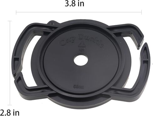 2PCS Camera Lens Cap Holder 52/67/58mm Lens Anti Loss Buckle Suitable for Travel and Outdoor Photography in Kuwait