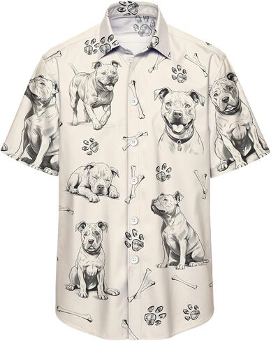Summer Beach Hawaiian Shirts for Men - Casual Button Down Short Sleeve Floral Tropical Vacation Shirts in Saudi Arabia