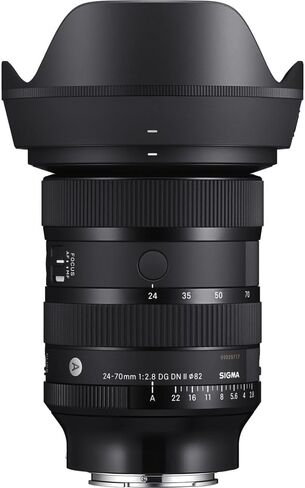 مجموعة عدسات سيجما الفنية 24-70 ملم f/2.8 DG DN II (سوني E) مع طقم تنظيف + طقم مرشح عدسة 82 ملم in Saudi Arabia