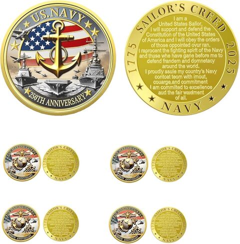 Navy Marine Corps 250 Coins الذكرى المعدنية ، العملات المعدنية التحدي العسكرية- الهدية المعدنية المعدنية القابلة للتحصيل القابلة للتحصيل ، 1.77 بوصة in Kuwait