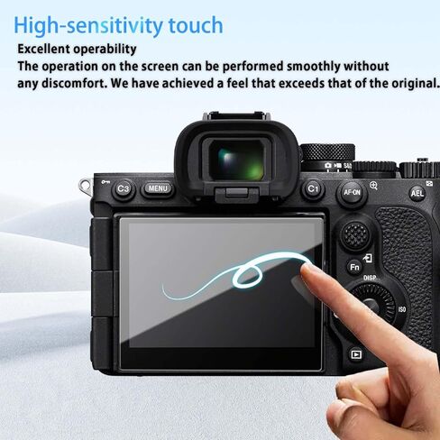 Screen Protector for Sony Alpha 7 V, HD Tempered Glass,9h Hardness,Scratch,Anti-Fingerprin,Tempered Glass Film Guard for Sony Alpha 7 V Camera[2 Pack] in Saudi Arabia