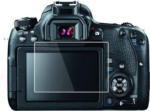 Foto&Tech 2 Sets Crystal Clear HD LCD Screen Protector Compatible with Canon EOS Rebel T7i, 800D, Kiss X9i, 77D, 9000D Camera LCD Monitor Bubble Free Multi-Layer Anti-Smudge Coating/Easy to Apply in Saudi Arabia