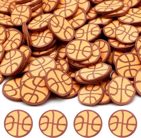 Weysat 30g Mini Volleyball Polymer Clay Slices 0.2 بوصة صغيرة طين للكرة الطائرة قطع Sports Sprinkles Ball Confetti للمقاطع Art Diy Craft Party Decoration For Team Sports Lover in Saudi Arabia