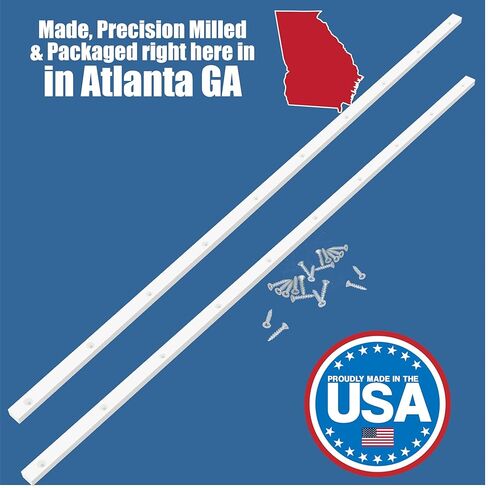 36 Inch Table Saw Miter Bar, Premium USA Made UHMW Strips w/Predrilled Holes & Screws, 3/4" x 3/8" Miter Bars for Table Saw Sled Kit, Build Crosscut Sleds, Custom Jigs - Pack of 2 in Saudi Arabia