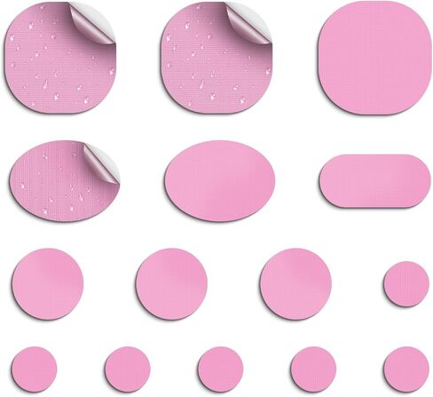 45pcs تصحيح النايلون تصحيح ذاتي التصحيح النسيج قبل قطع السترة لأسفل تصحيحات إصلاح سترة لسترات البطيخ العنيف البوليستر مقاوم للماء تصحيح خيمة خفيفة الوزن لحقيبة الملابس （أسود） in Saudi Arabia