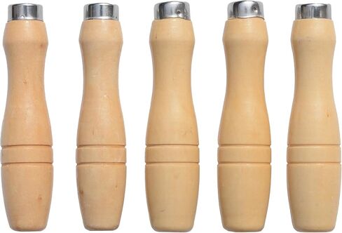 ملف فولاذي عالي الكربون مع ملف RASP مقابض خشبية للمعادن والخشب والبلاستيك و 5 قطع in Kuwait