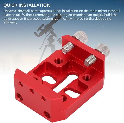 VBESTLIFE Finder Scope Mount Universal Dovetail Base، قاعدة ألومنيوم سريعة الإصدار لـ C8، C8HD، C925، C11HD، مناسبة لـ 80ED، 102ED، 130APO، 100ED in Saudi Arabia