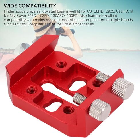 VBESTLIFE Finder Scope Mount Universal Dovetail Base، قاعدة ألومنيوم سريعة الإصدار لـ C8، C8HD، C925، C11HD، مناسبة لـ 80ED، 102ED، 130APO، 100ED in Saudi Arabia
