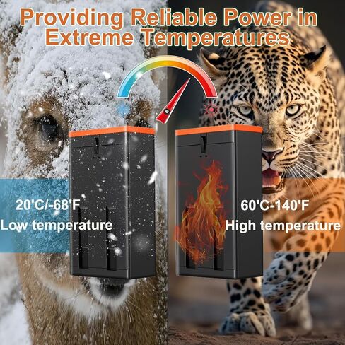 2 Pack Rechargeable Battery for Edge Series Cellular Trail Camera 6000mAh Battery Replacement Compatible with Moultrie Edge, Edge PRO, Edge 2, Edge 2 PRO-Black Color in Saudi Arabia