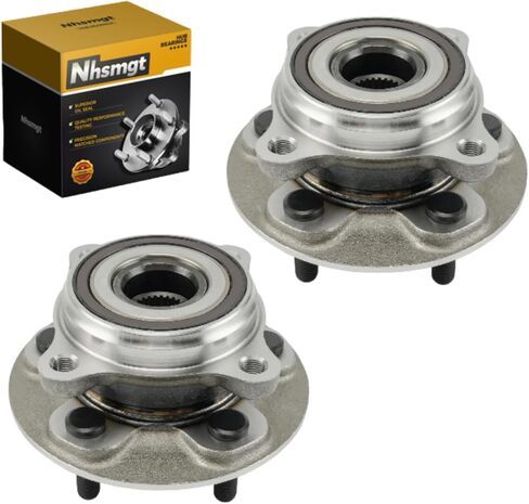 محور محمل العجلة الخلفية 512195 متوافق مع 2001-2006 Elan tra 2005-2009 Spectra 2005-2009 Spectra5 مع ABS 4-Lug 2 قطعة in Saudi Arabia