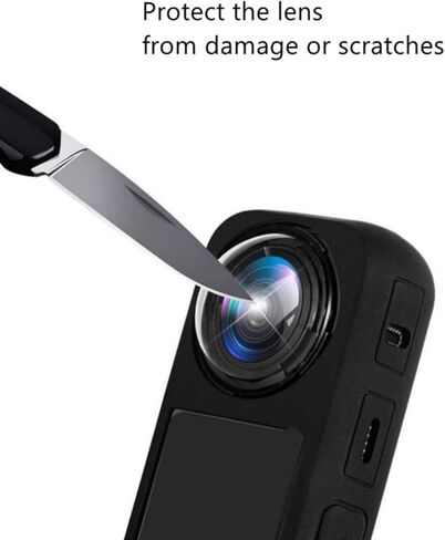 واقي عدسة لجهاز Insta360 X3، غطاء عدسة واقٍ للكمبيوتر الشخصي، حافظة حماية عدسة مزدوجة لاصقة، ملحقات كاميرا الحركة، شفاف شفاف، قطعتان من واقيات العدسات المزدوجة in Kuwait
