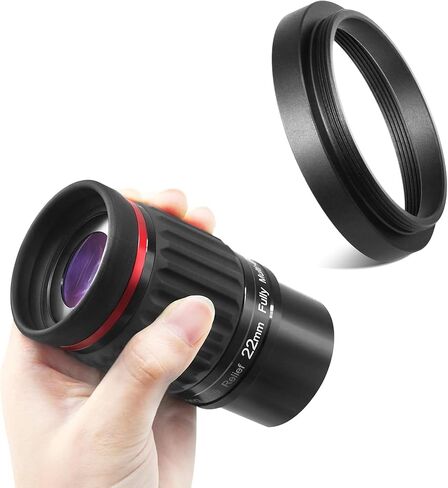 Astromania M43x0.75 أنثى إلى M42X0.75 T / T2 محول تلسكوب خيط ذكر - حزمة مع - عدسة تلسكوب 22 مم 2 بوصة SWA 70 درجة in Saudi Arabia