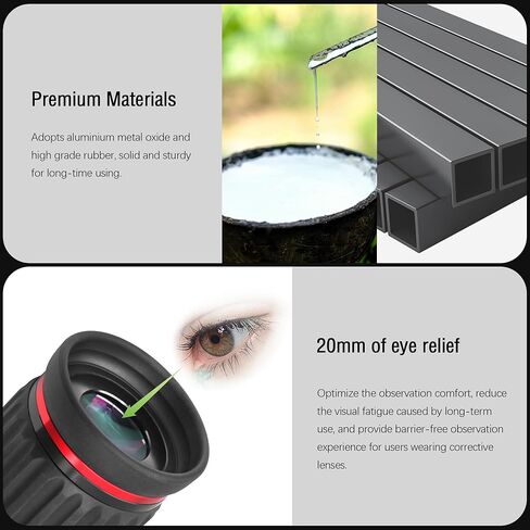 Astromania M43x0.75 أنثى إلى M42X0.75 T / T2 محول تلسكوب ذو خيط ذكر - حزمة مع - عدسة تلسكوب 13 مم، عدسة SWA 1.25&2 بوصة in Saudi Arabia