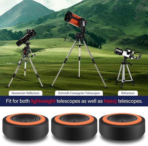 Astromania M48X0.75 Male/M42X0.75 Female to M42X0.75 Male Telescope Adapter - Bundle with - Anti-Vibration Pads in Saudi Arabia