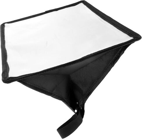 Portable Camera Flash Softbox 20x30cm Flashlight Diffuser for Top Camera Flash, Universal Black and White Soft Light Cover for Photography Lighting in Saudi Arabia