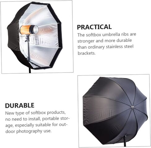 nolitoy مثمنة الصورة softbox مظلة تعديل الإضاءة للتصوير الفوتوغرافي الاستوديو، المحمولة فلاش softbox قابل للطي متوافق مع ومضات الكاميرا، معدات الإضاءة المهنية in Kuwait