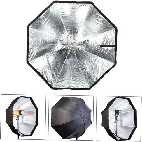 nolitoy مثمنة الصورة softbox مظلة تعديل الإضاءة للتصوير الفوتوغرافي الاستوديو، المحمولة فلاش softbox قابل للطي متوافق مع ومضات الكاميرا، معدات الإضاءة المهنية in Kuwait