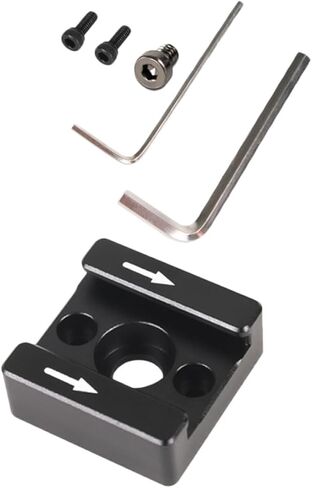 Lurrose Cold Shoe Mount Bracket for DSLR Camera with 1/4" Screw Adapter, Bracket for LED Light and Flash, Compatible with Camera Cage for Photography and Video Accessories in Saudi Arabia