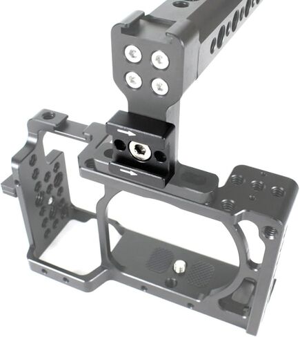 Lurrose Cold Shoe Mount Bracket for DSLR Camera with 1/4" Screw Adapter, Bracket for LED Light and Flash, Compatible with Camera Cage for Photography and Video Accessories in Saudi Arabia