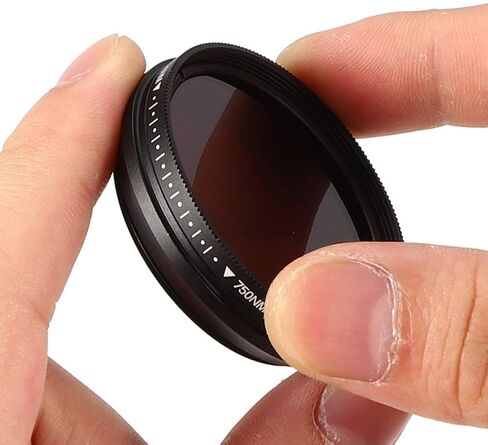 Rengue Adjustable IR Filter, Rotating, 530nm to 750nm Wavelength, for Infrared Photography, 43mm/46mm Adjustable IR Filter, Aluminum Alloy, Nan Digital Cameras and Accessories (43mm) in Saudi Arabia