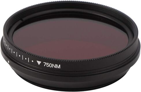 Rengue Adjustable IR Filter, Rotating, 530nm to 750nm Wavelength, for Infrared Photography, 43mm/46mm Adjustable IR Filter, Aluminum Alloy, Nan Digital Cameras and Accessories (43mm) in Saudi Arabia