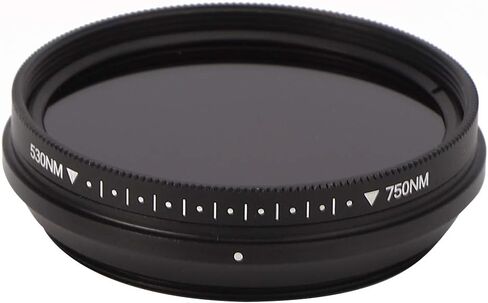 Rengue Adjustable IR Filter, Rotating, 530nm to 750nm Wavelength, for Infrared Photography, 43mm/46mm Adjustable IR Filter, Aluminum Alloy, Nan Digital Cameras and Accessories (43mm) in Saudi Arabia