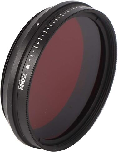 Rengue Adjustable IR Filter, Rotating, 530nm to 750nm Wavelength, for Infrared Photography, 43mm/46mm Adjustable IR Filter, Aluminum Alloy, Nan Digital Cameras and Accessories (43mm) in Saudi Arabia