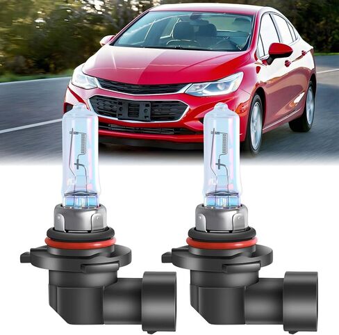 SHENKENUO مناسب لسيارة Chevy Impala (2000-2005) لمبة هالوجين أمامية، 9005 شعاع عالٍ + 9006 مجموعة شعاع منخفض - مجموعة مصابيح أمامية عالية الأداء، التوصيل والتشغيل (يحتوي على 4 مصابيح) in Kuwait