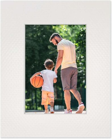 قطع مشطوفة مقاس 20 × 20 للصور مقاس 8 × 8 - لوح بساط مقطوع مسبقًا بملمس كرة جولف خالٍ من الأحماض مع لوح دعم وشفاف كريستالي، حقيبة بساط صور ذاتية الغلق - للصور والصور والتأطير - سمك 4 طبقات in Kuwait