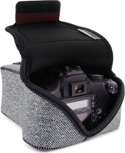 USA Gear Camera Sleeve (Gray Woven) + Chest Harness (Black) – Bundle in Saudi Arabia