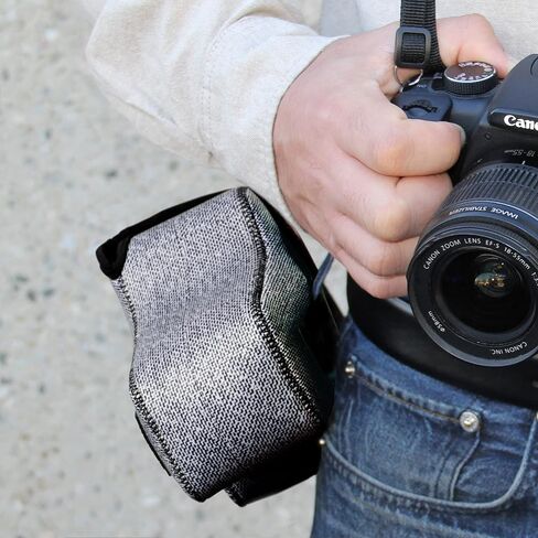 USA Gear Camera Sleeve (Gray Woven) + Chest Harness (Black) – Bundle in Saudi Arabia