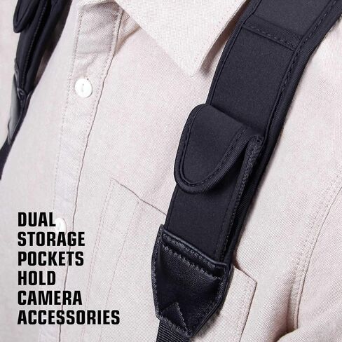 USA Gear Camera Sleeve (Gray Woven) + Chest Harness (Black) – Bundle in Saudi Arabia