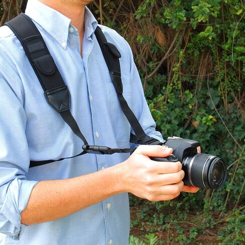 USA Gear Camera Sleeve (Gray Woven) + Chest Harness (Black) – Bundle in Saudi Arabia