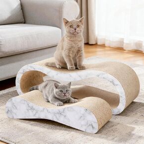 2 في 1 منصات خدش القط ، خدش القط ، وسادات لوح متينة تمنع أضرار الأثاث ، كبيرة ، خشب in Kuwait