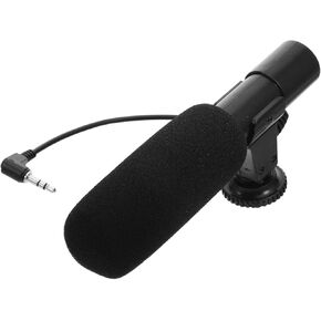 Homoyoyo Professional Camera Mounted Interview Microphone for Audio Recording with Dual-Head Directional Pickup Extended Range Lightweight Design Compatible with DSLR Camcorder Smartphone in Kuwait