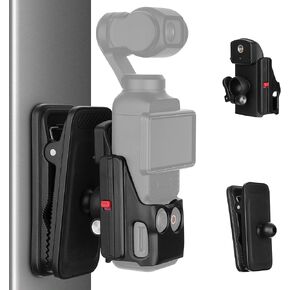 MINIFOCUS Magnetic Mount Compatible with DJI Osmo Pocket 3, with Backpack Strap Clip Pocket3 Accessories Adapter Magnet Suction Case Holder on Vertical Metal Surface, 360° Adjustable Ball Head in Saudi Arabia