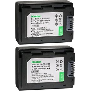 بطارية Kastar قطعتان لهاتف Samsung IA-BP210R IA-BP210E IA-BP420E وSamsung HMX-S16 SMX-F40 SMX-F43 SMX-F44 SMX-F50 SMX-F53 SMX-F54 SMX-F70 HMX-F80 HMX-F90 HMX-F91 SMX-F400 SMX-F500 SMX-F501 SMX-F530 in Kuwait