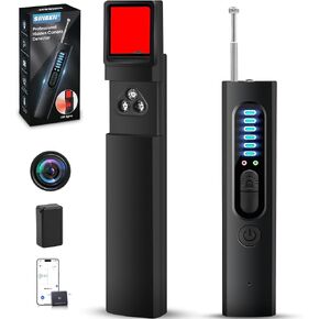 كاشفات الكاميرا الخفية وكاشفات الأخطاء، كاشف مكتشف الكاميرات المضادة للتجسس 2025، كاشف الكاميرا الخفية بنظام تحديد المواقع العالمي (GPS)، كاشفات أجهزة التتبع، كاشف الكاميرات للفنادق، المنزل، المكتب (أسود) in Kuwait