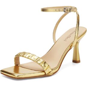 صنادل نسائية بكعب مفتوح من الأمام، صنادل بحزام الكاحل، صنادل بكعب عالٍ للمواعيد غير الرسمية in Kuwait