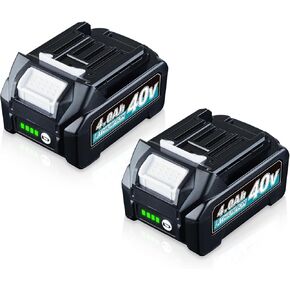 بطارية BL4050 BL4040 4.0Ah 40V XGT MAK40V بديلة لماكيتا BL4050F BL4025 بطارية ليثيوم أيون 40 فولت BL4040 متوافقة مع أدوات الطاقة اللاسلكية ماكيتا 40 فولت، حزمة واحدة in Kuwait