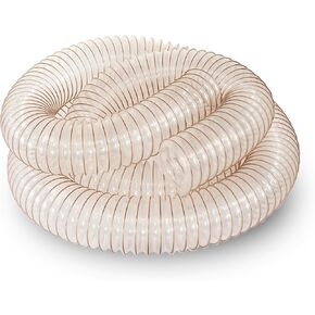 خرطوم تجميع الغبار مقاس 6 بوصات × 10 بوصات، خرطوم تجميع مرن ومقاوم للثقب من مادة البولي يوريثين الشفاف (PU) مع ملف سلك فولاذي نحاسي لمجمعات الغبار. in Kuwait