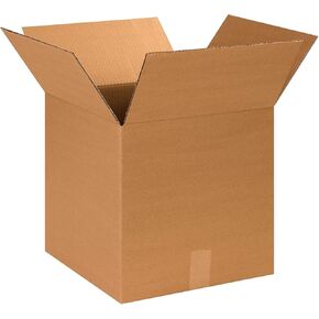 صناديق شحن صغيرة ، 12 × 12 × 12 بوصة ، 25 حزمة | مربع كرافت من الورق المقوى المملح Kraft للتعبئة والتحرك والتخزين ، وأغراض متعددة in Kuwait