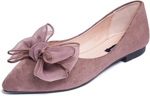 Unifizz Women's Flats, Ballet Flats for Women, Bowknot Pointed Toe Comfort Light Weight Slip-On Dress Shoes in Saudi Arabia