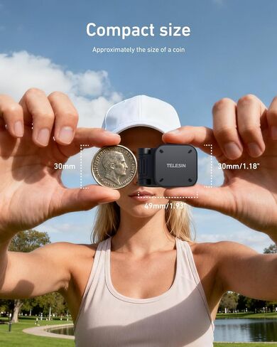 TELESIN Magnetic Cap Clip Mount for Insta360 Go Ultra, N52 Strong Magnet Hat Clip & Backpack Strap Mount, 360° Rotation & 240° Adjustable Angle, Hands-Free POV Mount for Vlogging & Outdoor Shooting in Saudi Arabia