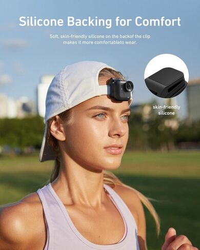 TELESIN Magnetic Cap Clip Mount for Insta360 Go Ultra, N52 Strong Magnet Hat Clip & Backpack Strap Mount, 360° Rotation & 240° Adjustable Angle, Hands-Free POV Mount for Vlogging & Outdoor Shooting in Saudi Arabia