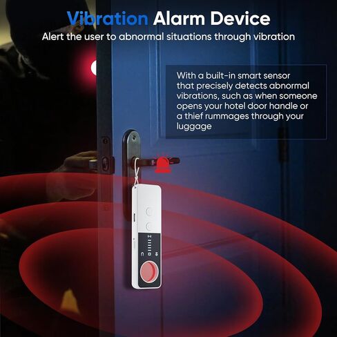 كاشف الكاميرا الخفية - كاشف تعقب GPS للمنزل والسيارة والفندق والمكتب - أبيض in Kuwait