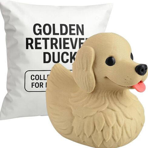 Golden Retriever Duck تمثال - ملحق Datcoard Dashboard ، ديكور سيارة كلب مضحك ، البط للاختباء ، بطة لوحة القيادة ، بديل البط المطاط ، البطة 4x4 ، البط المطاط - طباعة ثلاثية الأبعاد في كندا in Saudi Arabia