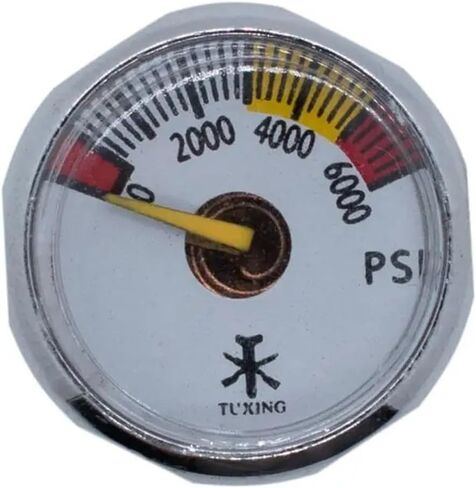 6000psi PCP جزء ضاغط الهواء ارتفاع ضغط مضخة يدوية الملحقات قياس الضغط الموضوع M10 in Kuwait